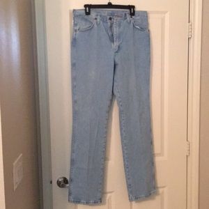 Wrangler original cowboy cut white was jeans